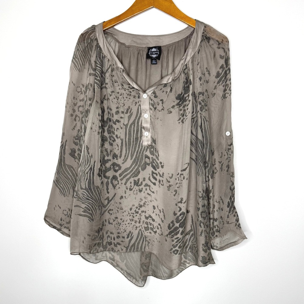 Le Marais Paris Silk Top Size Medium Made in Italy‎